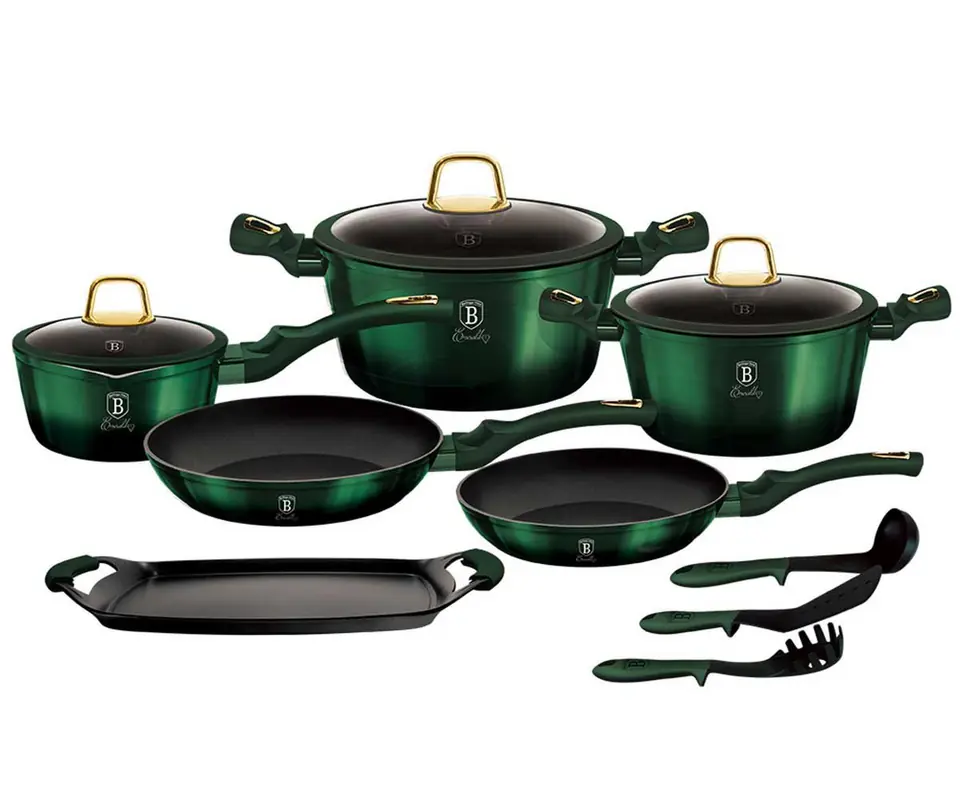 ⁨TITANIUM POTS BERLINGER HAUS 12 elem. BH-6066 EMERALD⁩ at Wasserman.eu