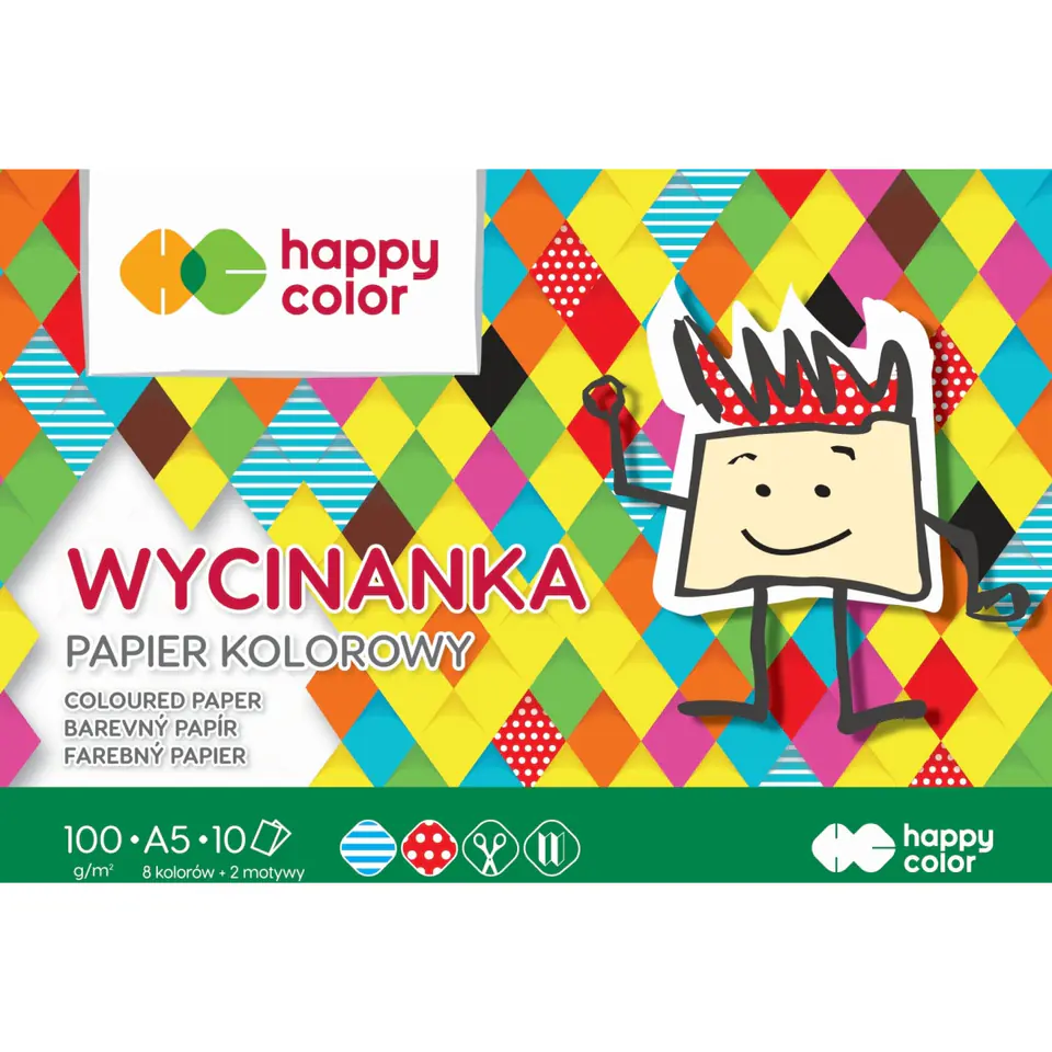 ⁨Blok wycinanka A5 10k 100g HA 3710 15 20-A10 HAPPY COLOR⁩ w sklepie Wasserman.eu