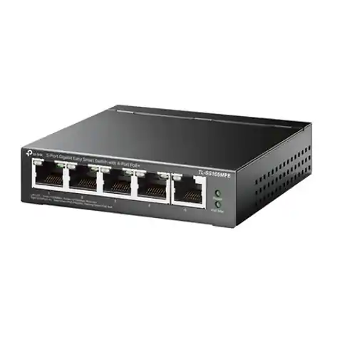 ⁨TP-LINK | 5-Port Gigabit Easy Smart Switch with 4-Port PoE+ | TL-SG105MPE | Managed L2 | Desktop | 1 Gbps (RJ-45) ports quantity⁩ w sklepie Wasserman.eu