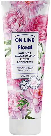 ⁨ON LINE Floral Kwiatowy Balsam do ciała - Piwonia & Róża 250ml⁩ w sklepie Wasserman.eu