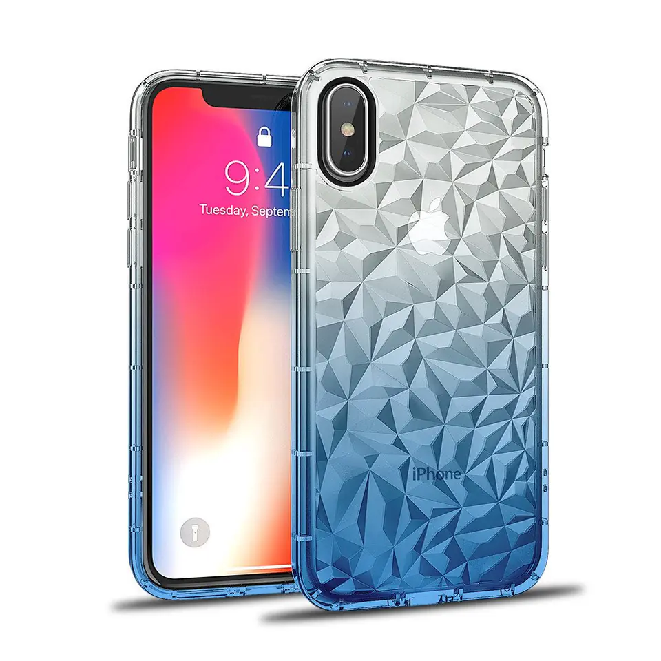 ⁨Case diamond Ombre LG K10 2018 blue⁩ at Wasserman.eu