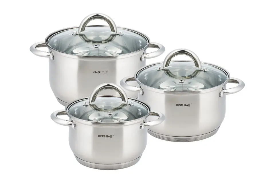 ⁨KINGHOFF SET OF POTS 6 ELEM. KH-4447⁩ at Wasserman.eu