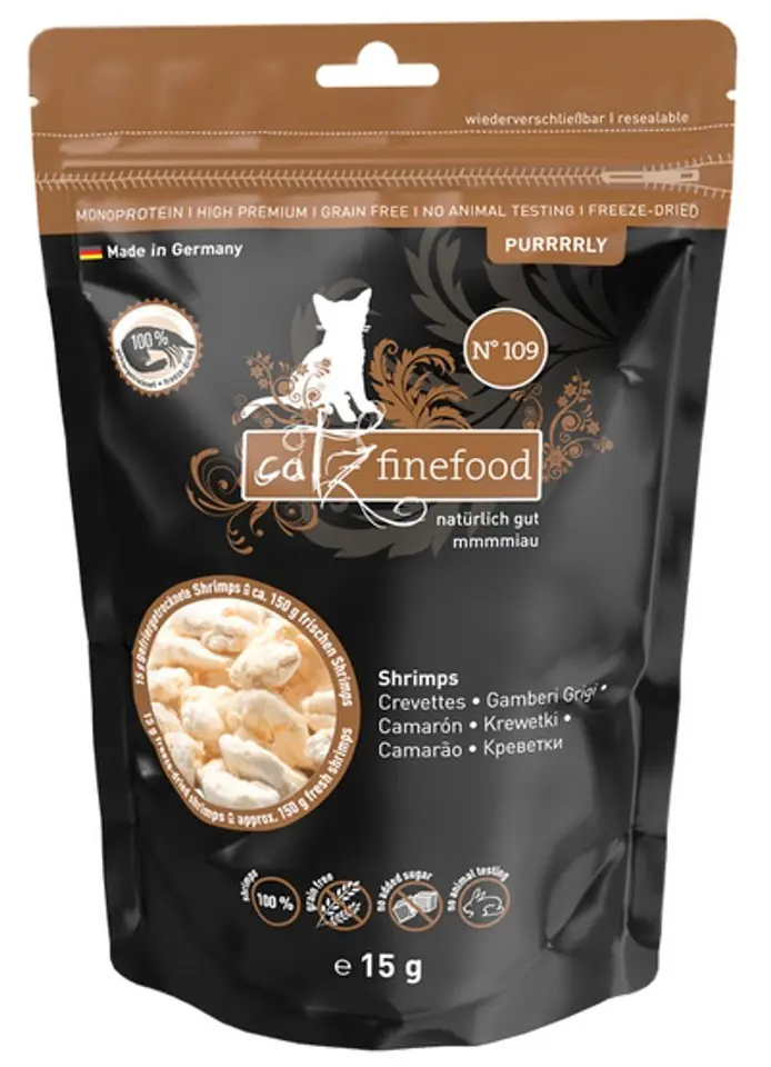 ⁨Catz Finefood Purrrrly N.109 Shrimp 15g⁩ at Wasserman.eu