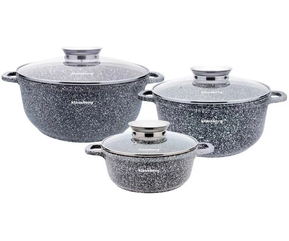 ⁨KLAUSBERG MARBLED POT SET KB-7533⁩ at Wasserman.eu