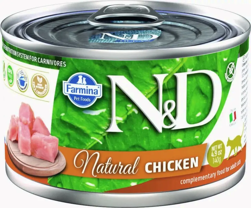 ⁨FARMINA N&D Cat Natural Chicken - wet cat food - 140 g⁩ at Wasserman.eu