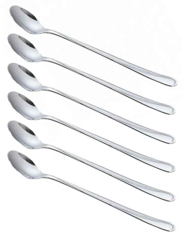 ⁨COCKTAIL SPOON 6 pcs. FOR DESSERT LATTE KH-1446 gloss⁩ at Wasserman.eu