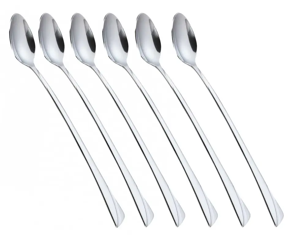 ⁨COCKTAIL SPOON 6 pcs. FOR DESSERT LATTE KH-1447 gloss⁩ at Wasserman.eu