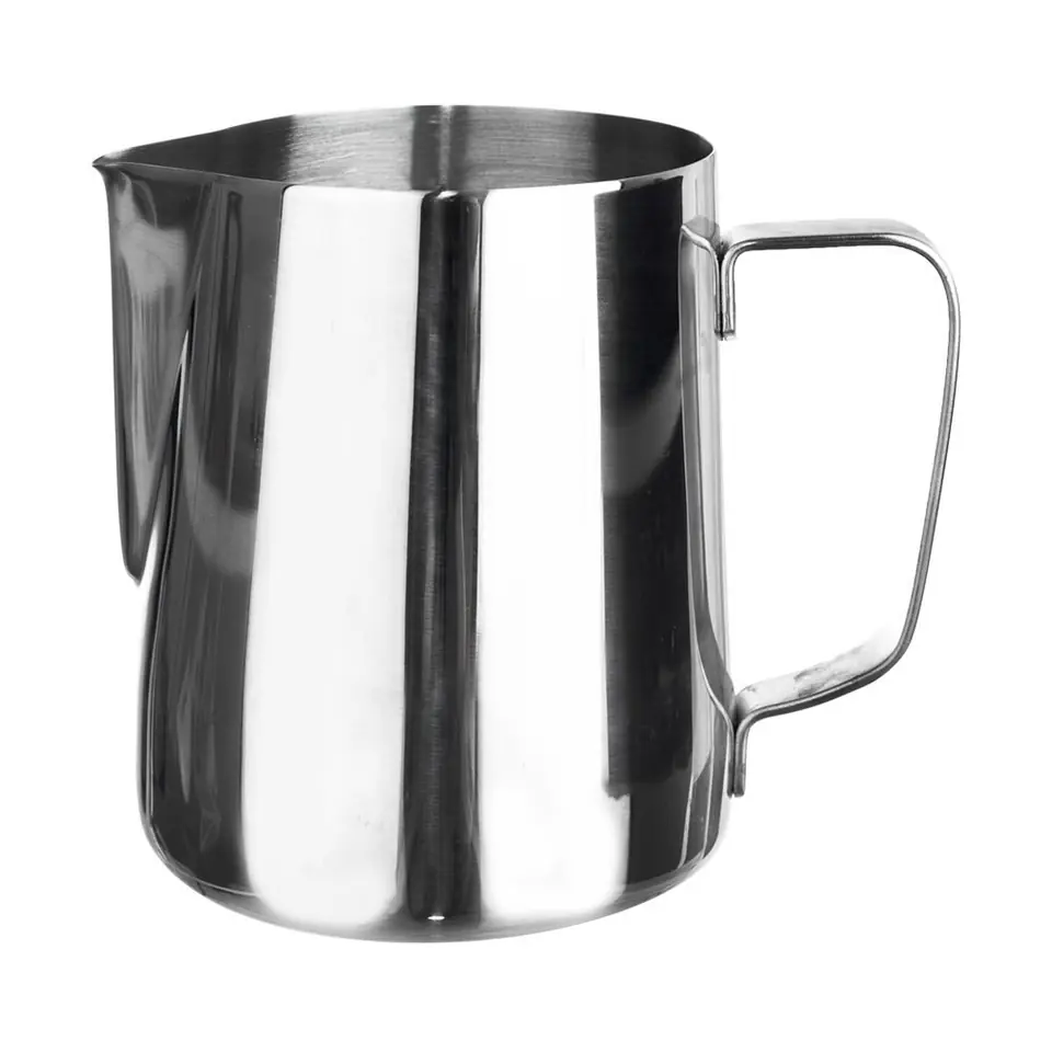 ⁨MILK JUG STEEL JUG FOR MILK FOAMING 350ml⁩ at Wasserman.eu