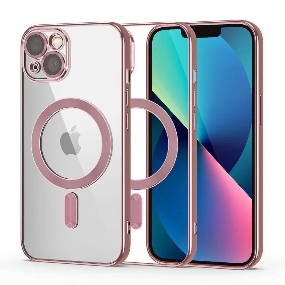 ⁨Etui IPHONE 13 Tech-Protect MagShine złoto-różowe⁩ w sklepie Wasserman.eu