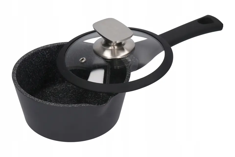 ⁨BLACK STONE SAUCEPAN with lid 16cm 1L⁩ at Wasserman.eu