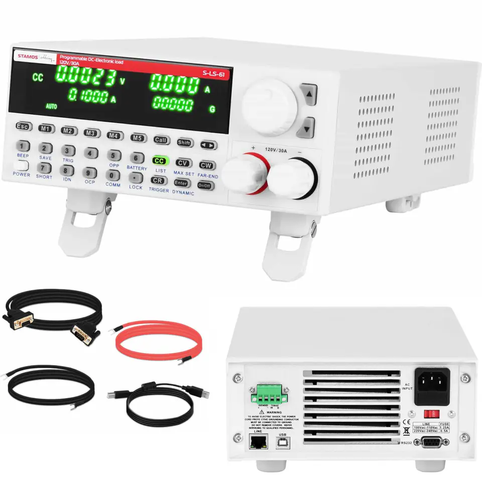 Obciążenie elektroniczne programowalne 0-120 V 0-30 A 300 W USB LAN RS232 w sklepie Wasserman.eu