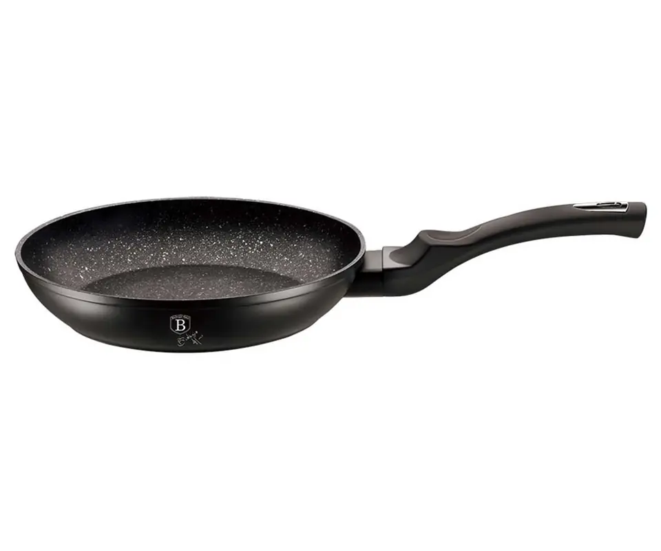 ⁨GRANITE FRYING PAN 28cm BERLINGER HAUS BLACK SILVER BH-1845⁩ at Wasserman.eu