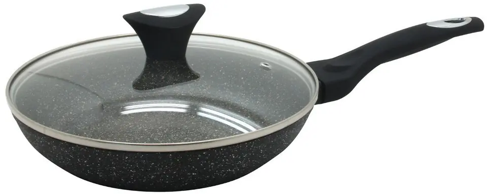 ⁨GRANITE FRYING PAN 20cm WITH LID KLAUSBERG KB-7037⁩ at Wasserman.eu