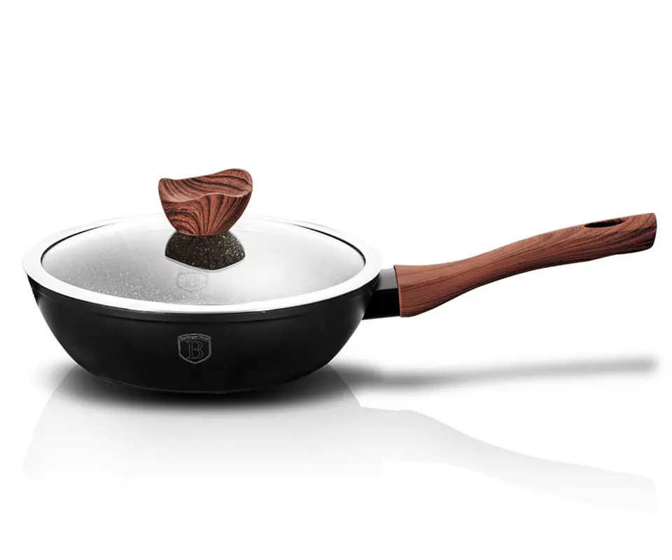 ⁨GRANITE FRYING PAN 24cm BERLINGER HAUS BH-1718 EBONY ROSEWOOD⁩ at Wasserman.eu