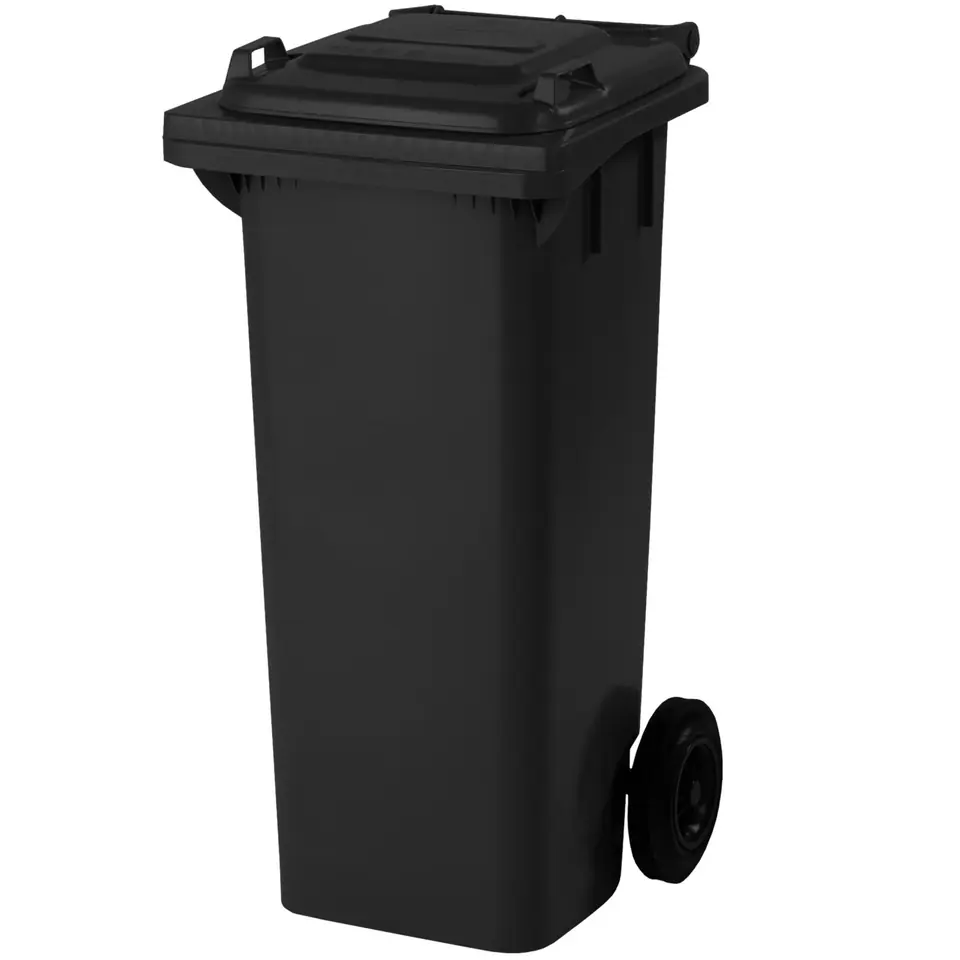 Pojemnik kosz kubeł na odpady śmieci EUROPLAST 80L czarny w sklepie Wasserman.eu