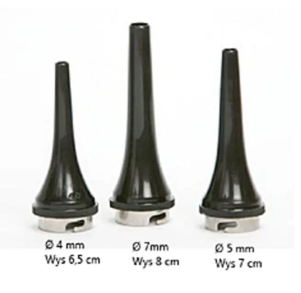 ⁨GIMA Zestaw 3 wzierników do otoskopu Parker, weterynaryjne Ø 4/5/7 mm, autoklawowalne⁩ w sklepie Wasserman.eu