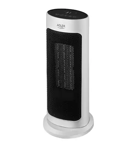 ⁨Adler | Tower Fan Heater with Timer | AD 7738 | Ceramic | 2000 W | Number of power levels 2 | Suitable for rooms up to 25 m2 | White⁩ at Wasserman.eu