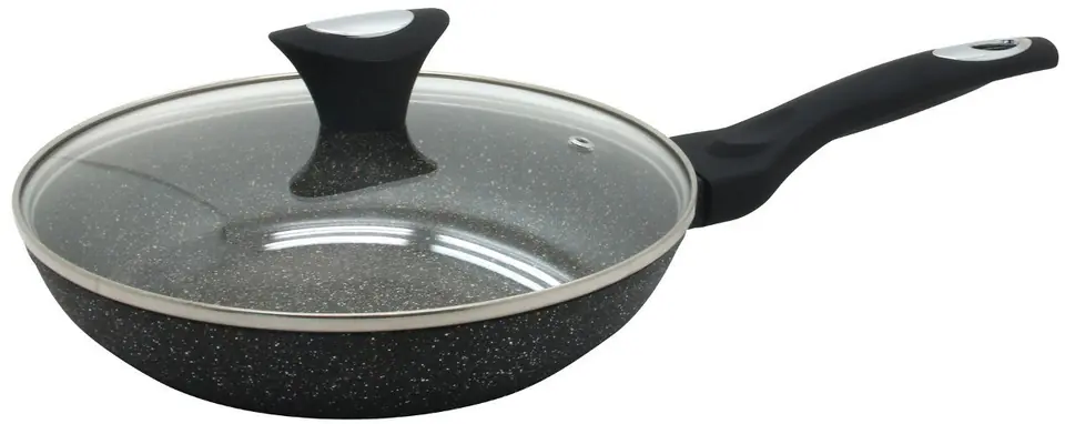 GRANITE FRYING PAN 30cm WITH LID KLAUSBERG KB-7192 at Wasserman.eu