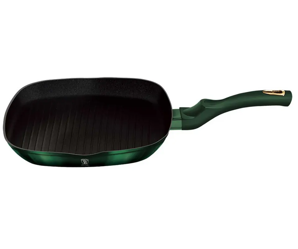 ⁨TITANIUM GRILL PAN BERLINGER HAUS 28cm BH-6050 EMERALD⁩ at Wasserman.eu