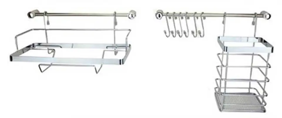 ⁨KITCHEN RAILING 10 PIECES METLEX MX-4540 silver⁩ at Wasserman.eu