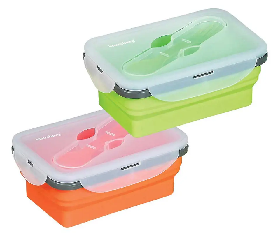 ⁨SILIKONOWY SKŁADANY LUNCH BOX KLAUSBERG KB-7021⁩ w sklepie Wasserman.eu