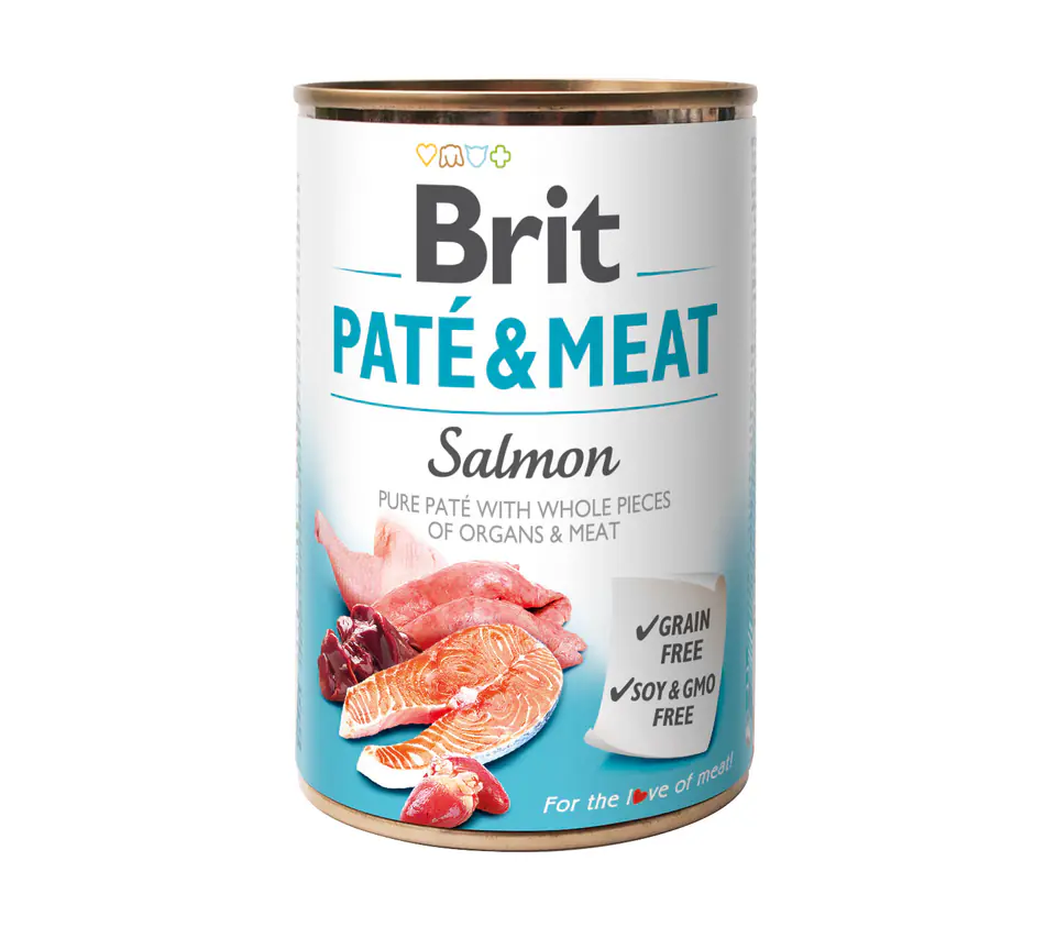⁨BRIT PATE & MEAT SALMON 400 g⁩ w sklepie Wasserman.eu