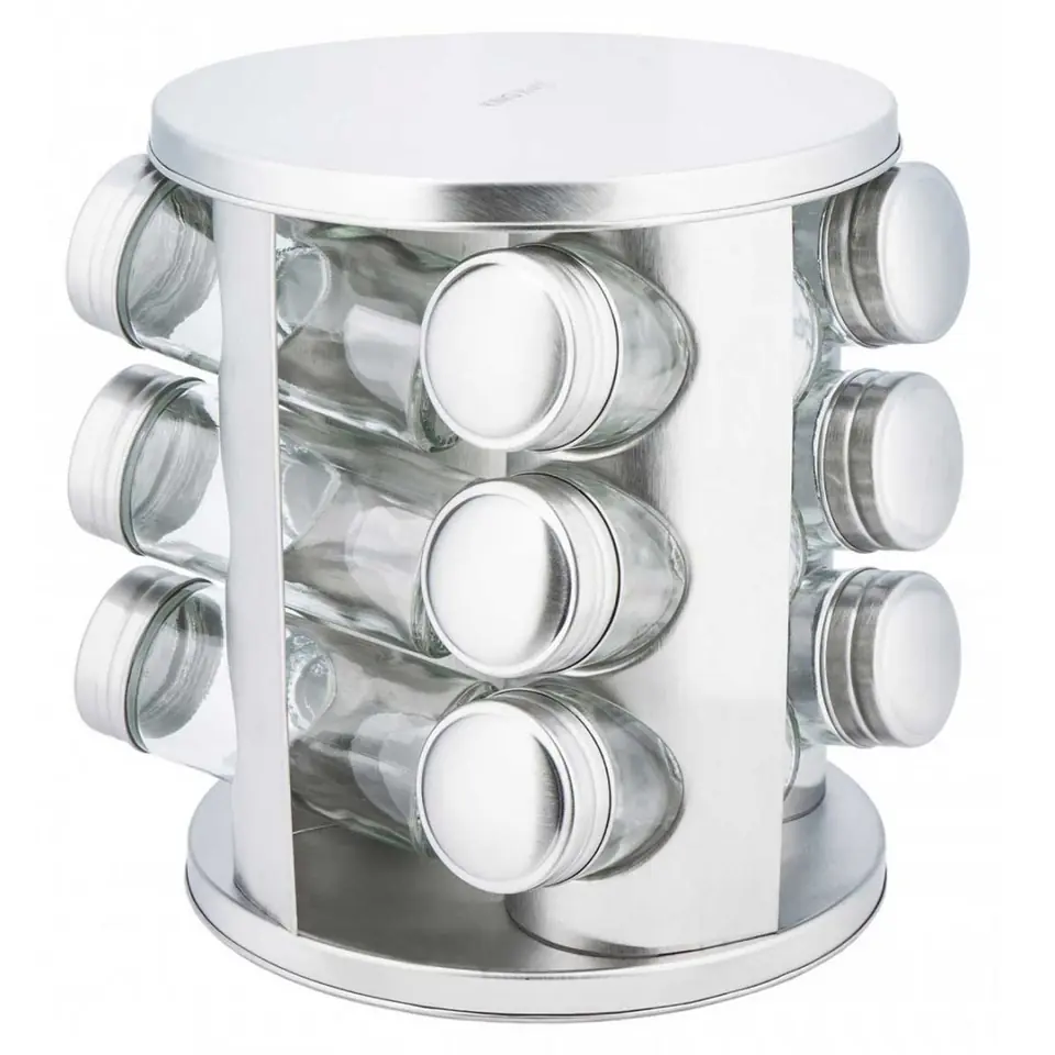 ⁨SPICE RACK 12 CONTAINERS KINGHOFF KH-4010⁩ at Wasserman.eu