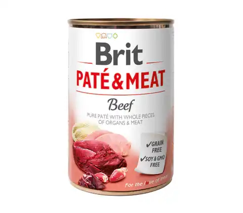 ⁨BRIT PATE & MEAT BEEF 400 g⁩ w sklepie Wasserman.eu