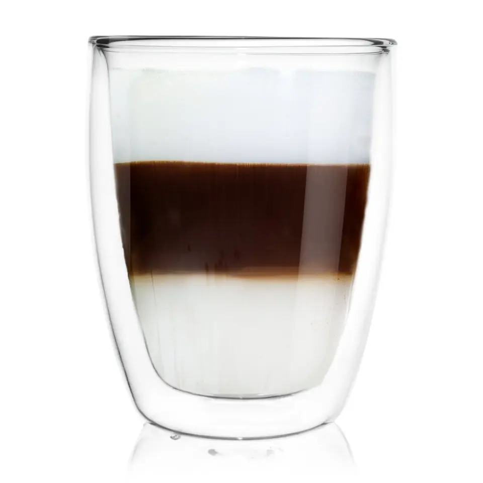 ⁨SZKLANKA TERMICZNA 330ml Z PODWÓJNĄ SCIANKĄ DO KAWY⁩ w sklepie Wasserman.eu