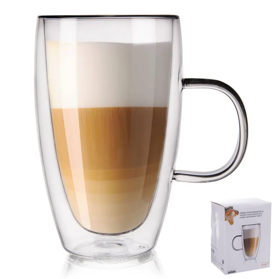 ⁨SZKLANKA TERMICZNA 430ML Z PODWÓJNĄ SCIANKĄ DO LATTE⁩ w sklepie Wasserman.eu