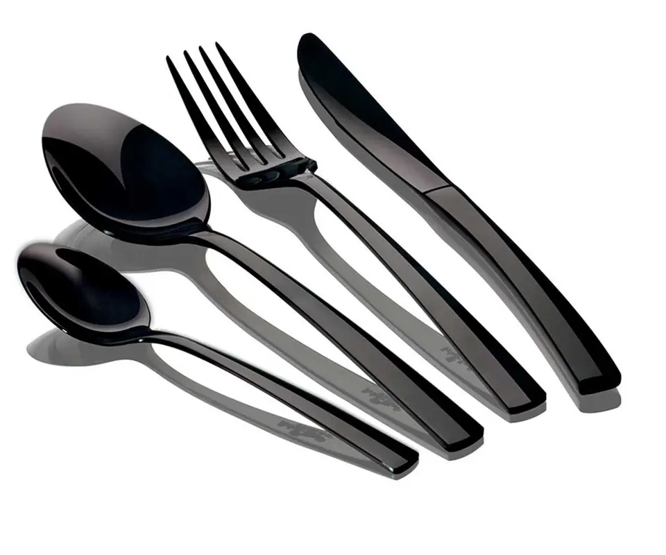 ⁨CUTLERY 24 ELEM. BERLINGER HAUS BH-2346 BLACK MIRROR⁩ at Wasserman.eu