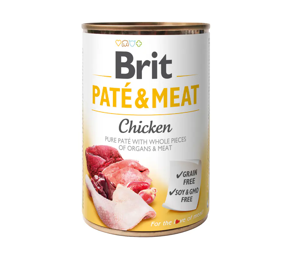 ⁨BRIT PATE & MEAT CHICKEN 400 g⁩ w sklepie Wasserman.eu