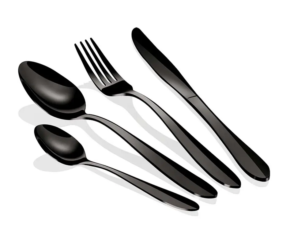 ⁨CUTLERY 24 ELEM. BERLINGER HAUS BH-2630 BLACK MIRROR⁩ at Wasserman.eu