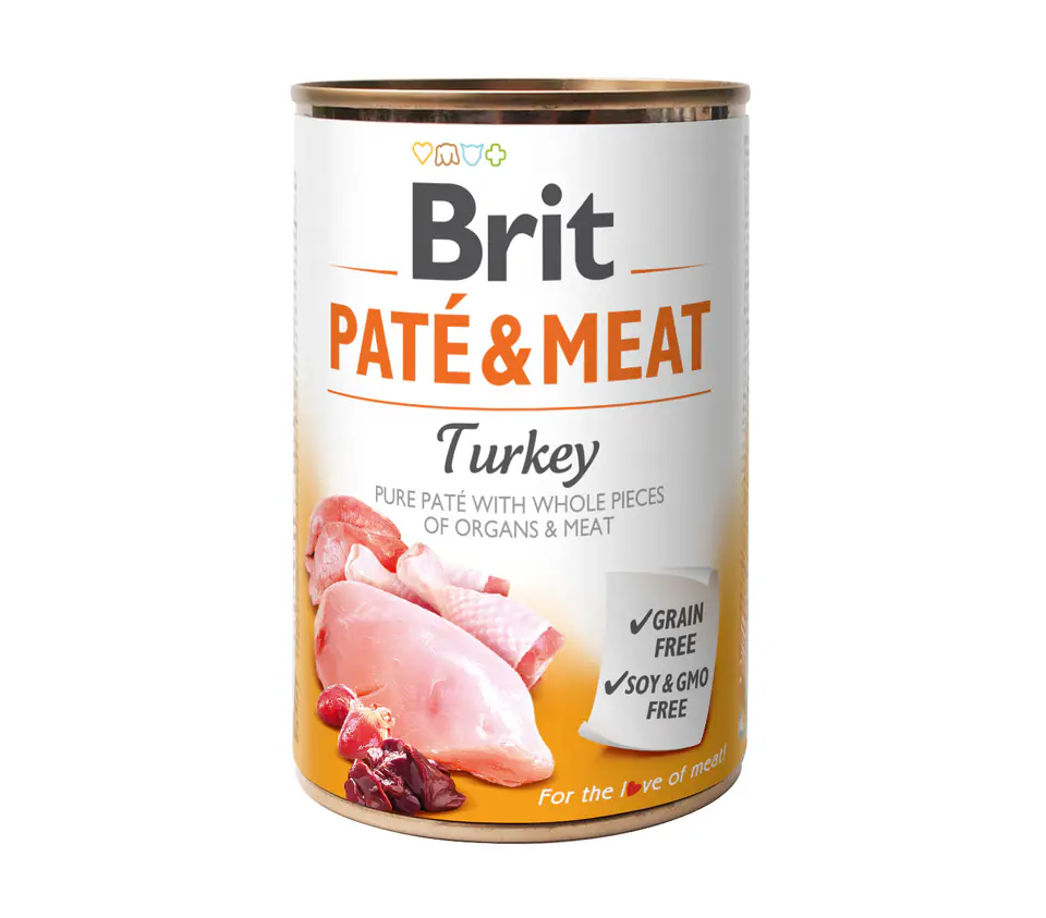 ⁨BRIT PATE & MEAT TURKEY 400 g⁩ w sklepie Wasserman.eu