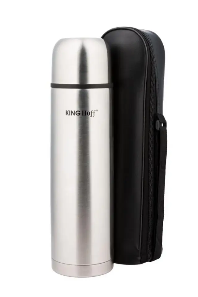 ⁨STEEL THERMOS 1000 ml CLICK-CLACK KINGHOFF KH-4054⁩ at Wasserman.eu