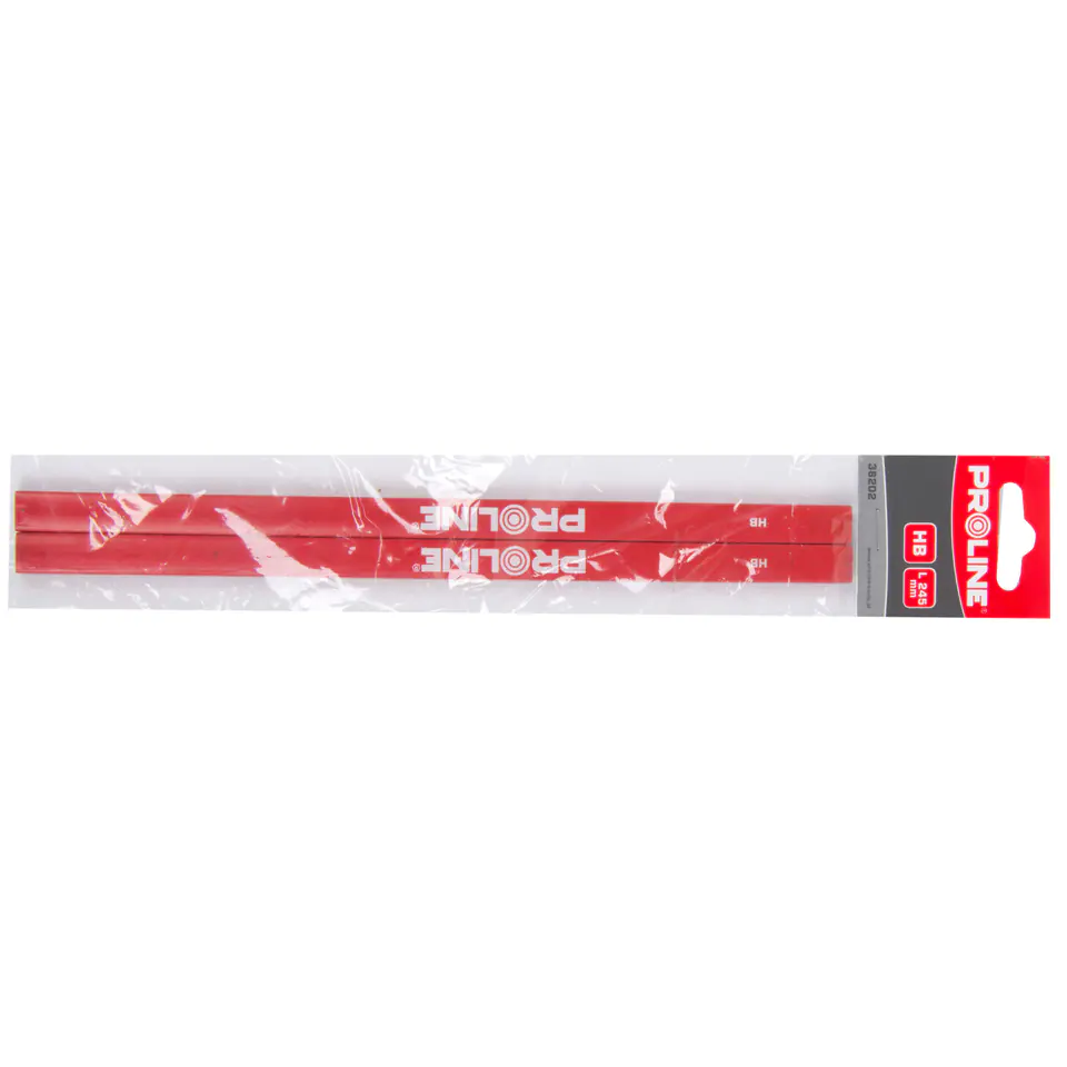 38202 Roter Zimmermannsstift HB 245mm 2pcs, Proline im Wasserman.eu