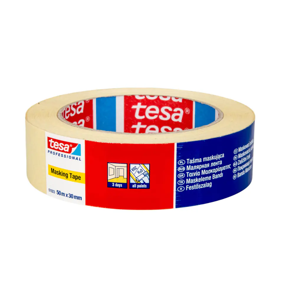 ⁨H5102304 Masking tape 50m / 50mm, tesa 51023⁩ at Wasserman.eu