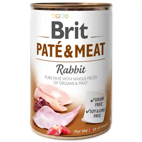 ⁨BRIT PATE & MEAT RABBIT 400 g⁩ w sklepie Wasserman.eu