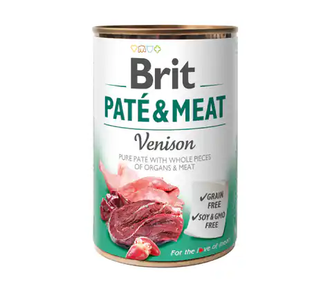 ⁨BRIT PATE & MEAT VENISON 400 g⁩ w sklepie Wasserman.eu