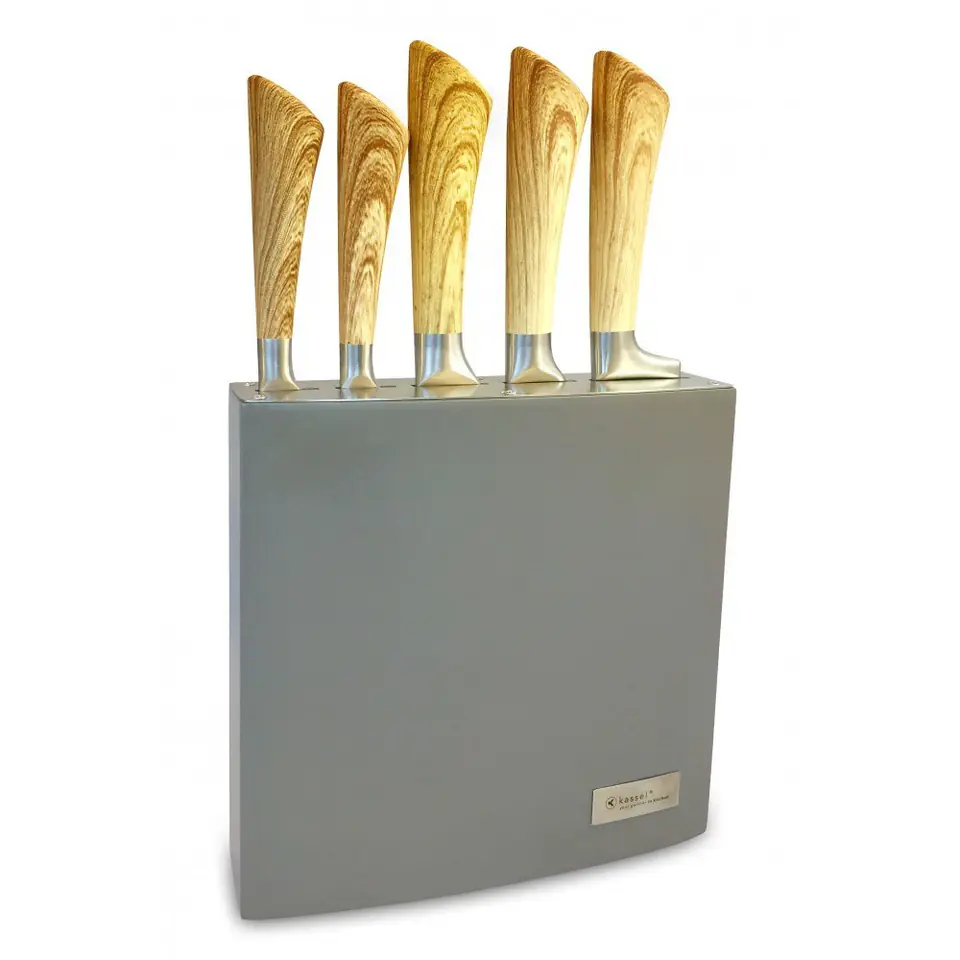 ⁨SET OF 5 KNIVES IN A LACQUERED WOOD BLOCK 93307⁩ at Wasserman.eu