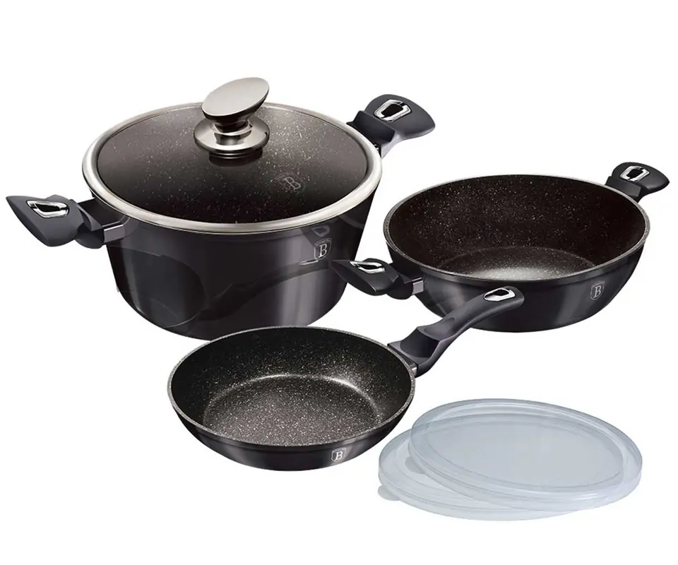 ⁨BERLINGERHAUS BH-6905 CARBON PRO POT SET⁩ at Wasserman.eu