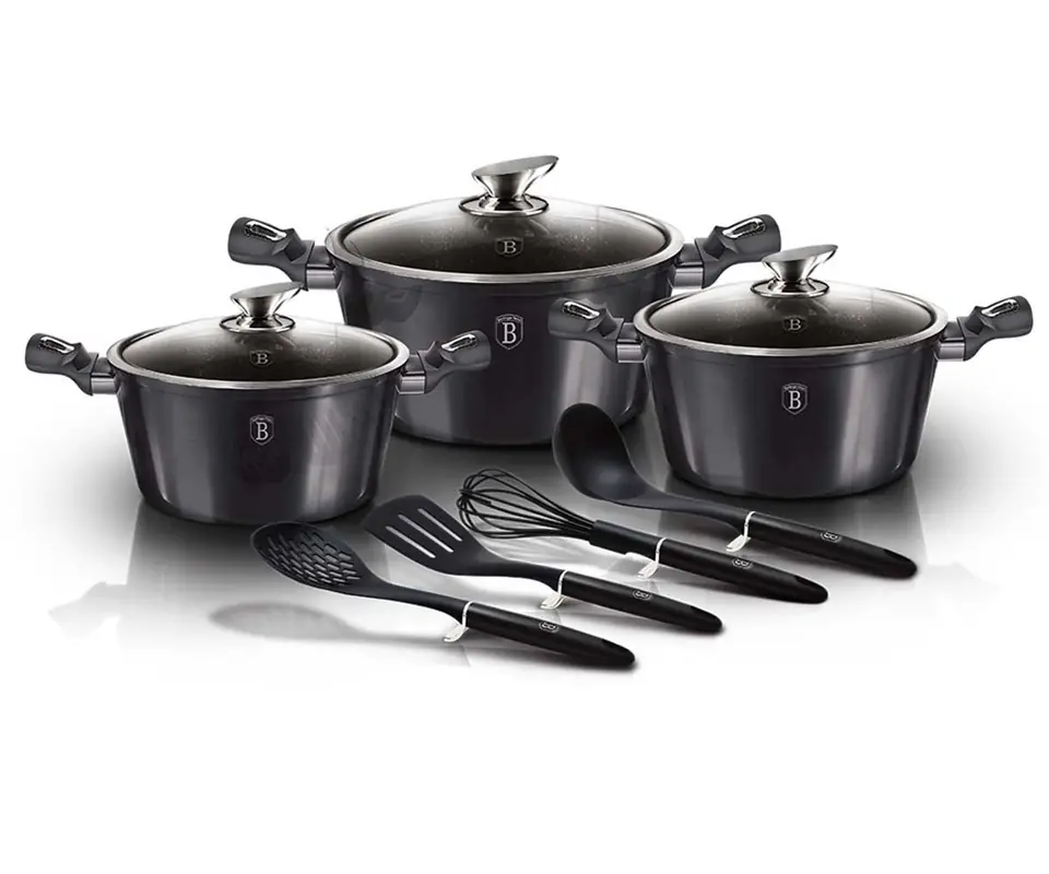 ⁨BERLINGERHAUS BH-6919 CARBON PRO POT SET⁩ at Wasserman.eu