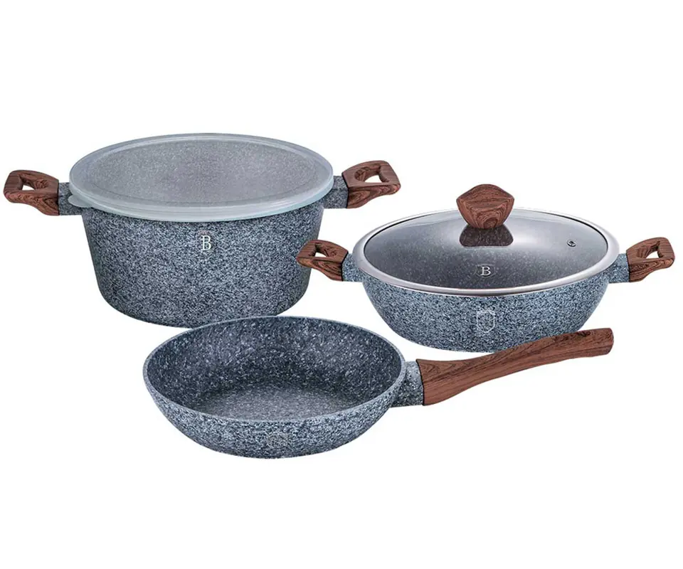 ⁨GRANITE POT SET BERLINGER HAUS BH-7060⁩ at Wasserman.eu