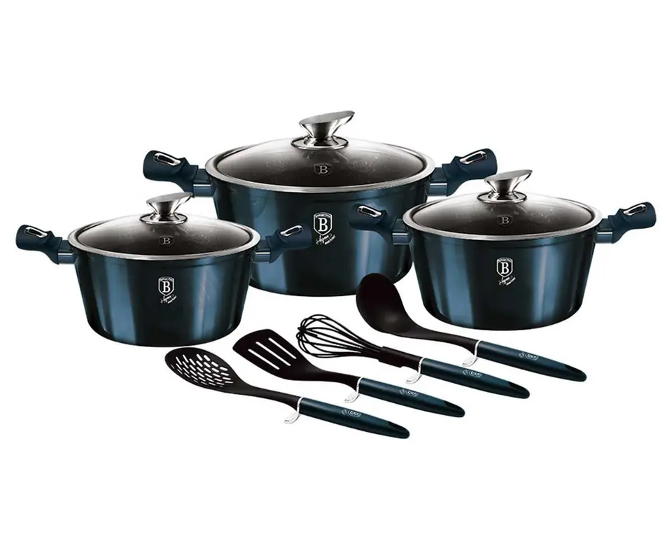 GRANITE POT SET BERLINGERHAUS AQUAMARINE BH-6152 at Wasserman.eu