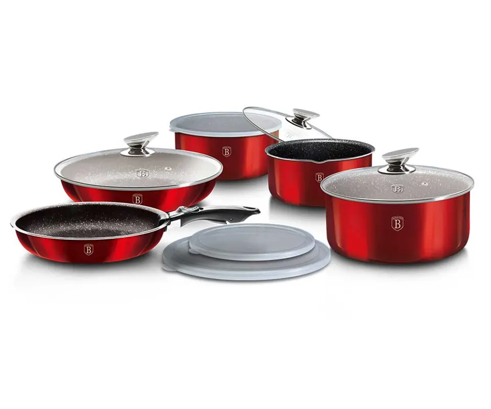 Granite pot set Click&Cook Berlingerhaus BH-1674 at Wasserman.eu