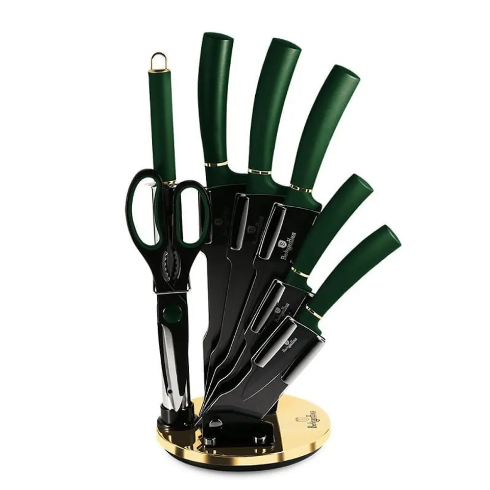 ⁨KNIFE SET BERLINGER HAUS BH-2563 EMERALD IN STAND⁩ at Wasserman.eu