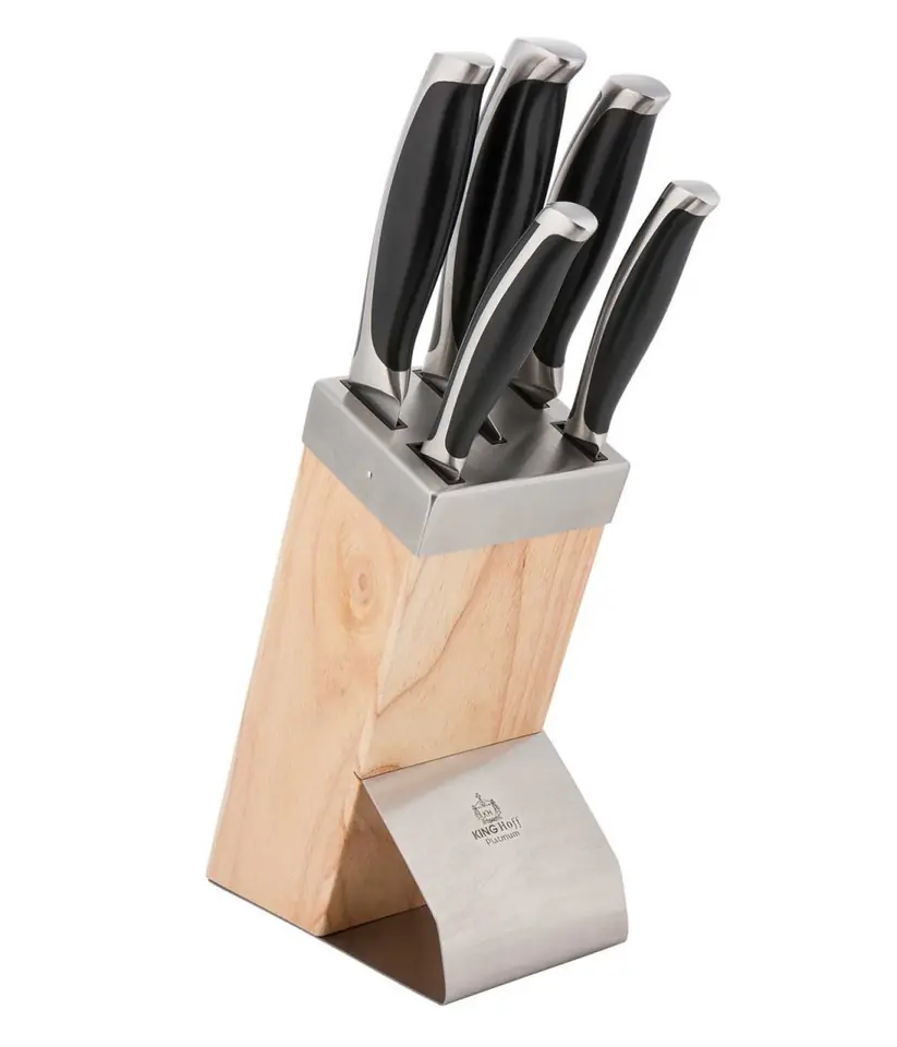 ⁨SET OF KITCHEN KNIVES IN THE BLOCK KINGHOFF KH-3462⁩ at Wasserman.eu