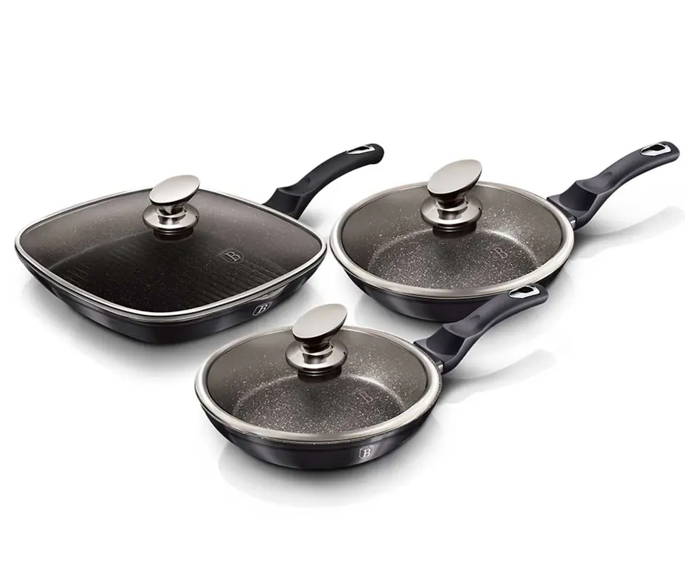 ⁨FRYING PAN SET BERLINGER HAUS BH-6923 CARBON PRO⁩ at Wasserman.eu