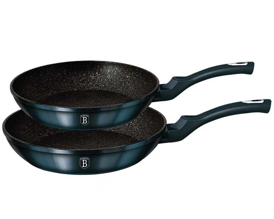 SET OF GRANITE PANS 22/26cm BERLINGER HAUS AQUAMARINE BH-1883 at Wasserman.eu