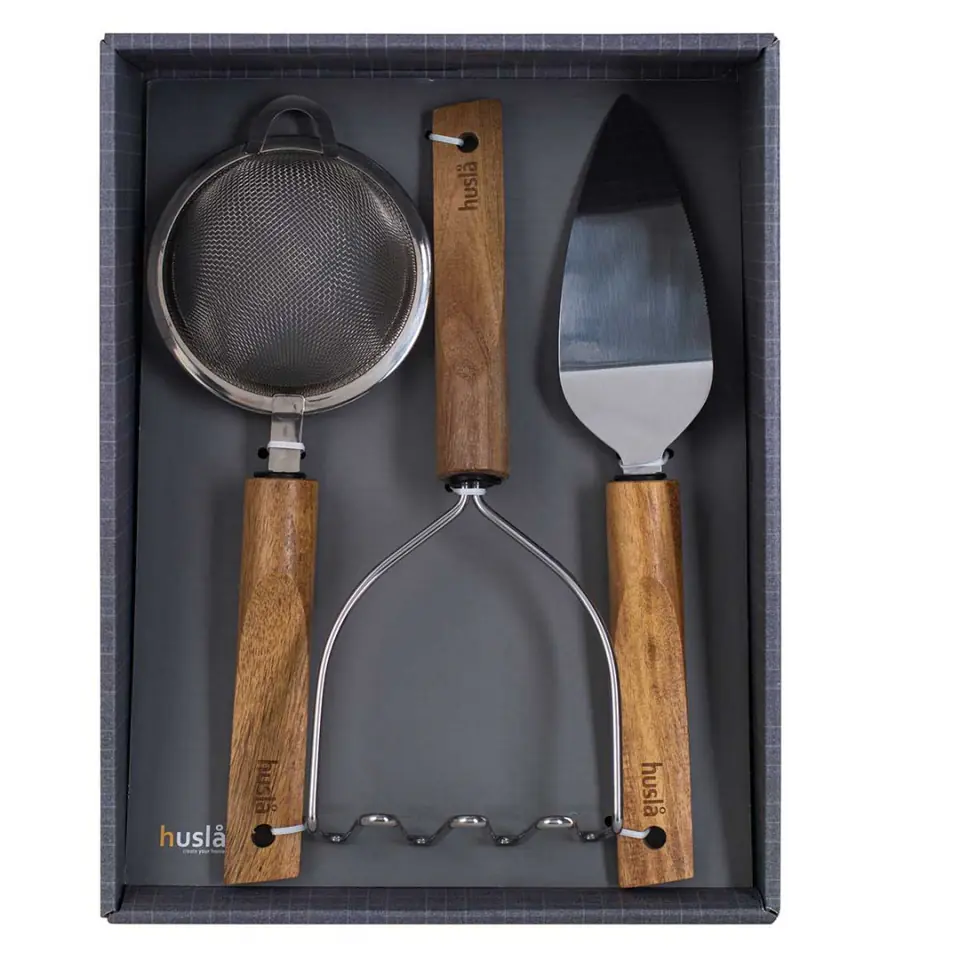 ⁨HUSLA WOOD COOKWARE SET 3 PIECES⁩ at Wasserman.eu